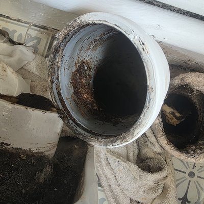 Leaking waste fitting in Southsea property